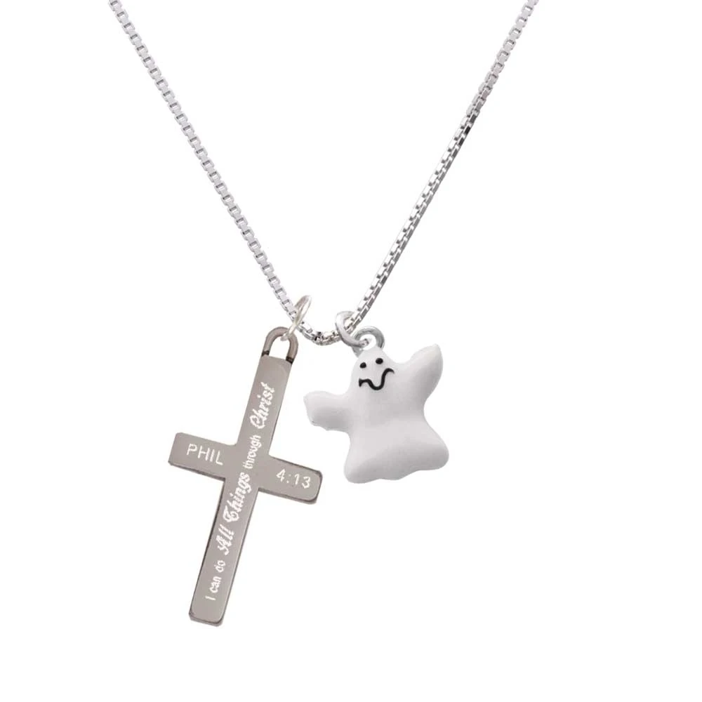 White Ghost - I Can Do All Things - Cross Necklace