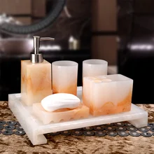 Диспенсер для зубной пасты для ванной набор Европейский пять частей поддон мыть полоскание чашки люкс украшения свадебный подарок LO7261107