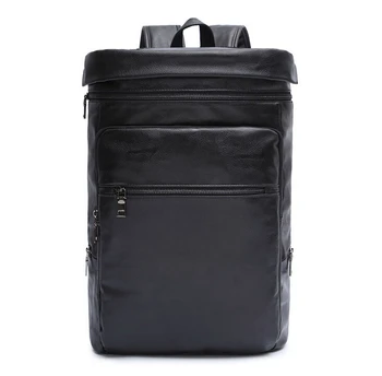 

X-Online hot selling good quality man fashion backpack black male leather bag