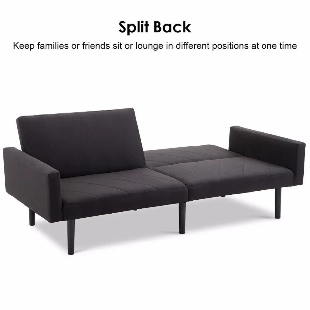 Диван кровать Giantex Futon раскладной диван Раздельный спальный с деревянными