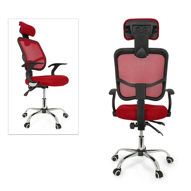 Nocm Seat Height Adjustment Office Computer Desk Chair Chrome Mesh Nocm Seat Height Adjustment Office Computer Desk Chair Chrome Mesh Ventilate Colour Red