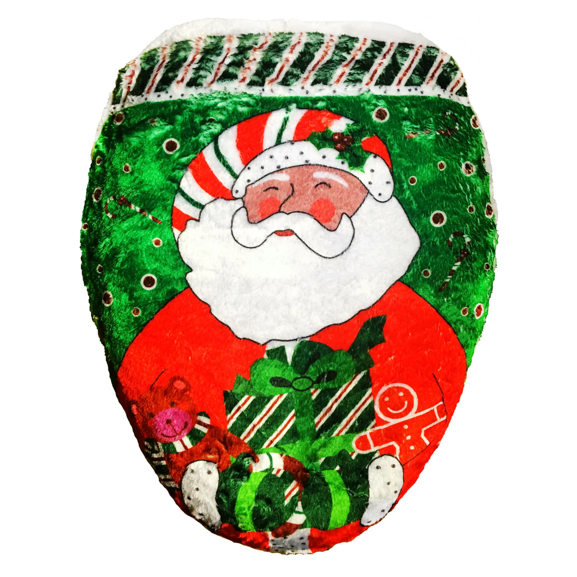 Высококачественный неувядающий моющиеся Санта Клаус Туалет крышка печати Туалет крышка Наборы для ухода за кожей из Рождество Аксессуары