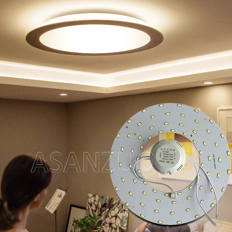  AC180-260V LED Downlights LED Lighting Plate for Ceiling Lamp High Brightness 5730 110V 220V 18W 24 - 32923863085