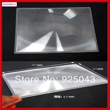 Большой размер A4 3X лупа линза Френеля полностраничная увеличительная листовая лупа для чтения, старое чтение, ремонтная Лупа