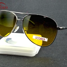 = SCOBER = Day N Night поляризованный светильник из Сплава Al Mg, солнцезащитные очки ночного видения с защитой от ультрафиолета, специальные зеркальные солнцезащитные очки для отдыха и путешествий