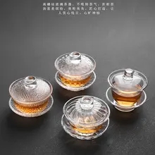 Чайник gaiwan из термостойкого стекла для чая пуэр gaiwan