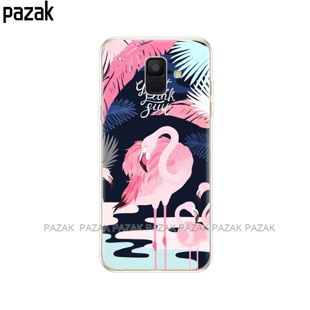 Силиконовый чехол для телефона samsung Galaxy A6 Dual SIM SM A600 A600F, мягкая задняя крышка из ТПУ для samsung A6 Plus A605 A605F, новинка - Цвет: 34274