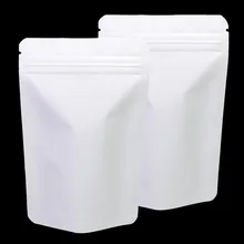 Матовая белая упаковка 10x15 см 4 дюйма x 6 дюймов Сумка Для Хранения Алюминиевая фольга стоит вверх упаковочные мешки кофе мешок для упаковки