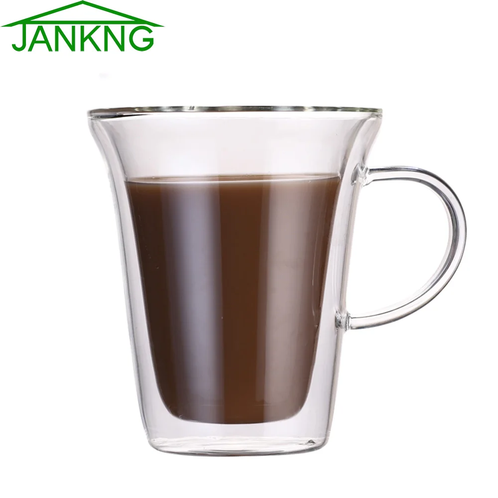 Unbreakable Coffee Cups The Table Aliexpress Jankng 1 Pcs 200ml Clear Double Wall Gl