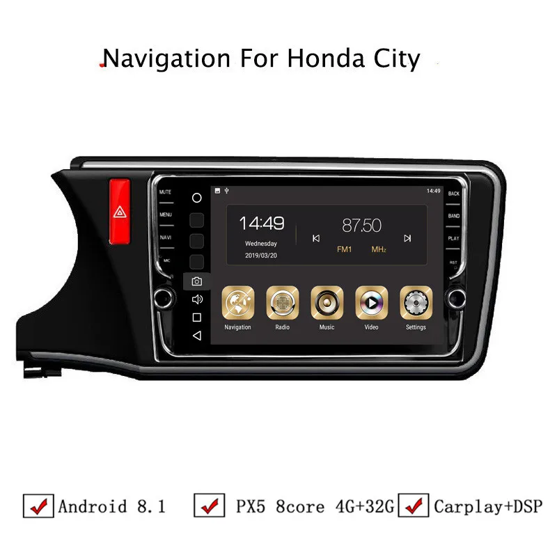 10 1 &quot4G Оперативная память 32G Встроенная Восьмиядерный Android 8 автомобиль DVD gps для