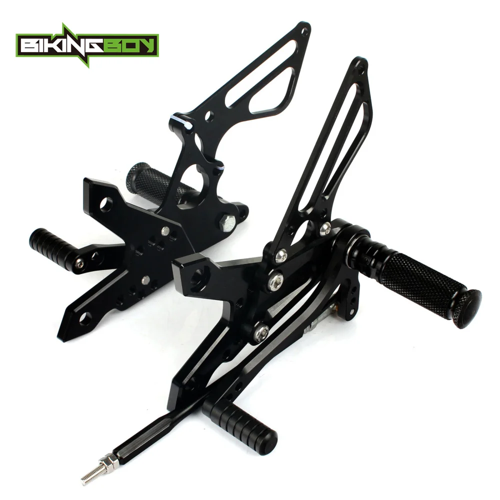 

BIKINGBOY Adjustable Aluminum Alloy Rearsets Rear Sets Footpegs Footrests For KAWASAKI Z 750 1000 Z750 2007-2014 Z1000 2007-2010