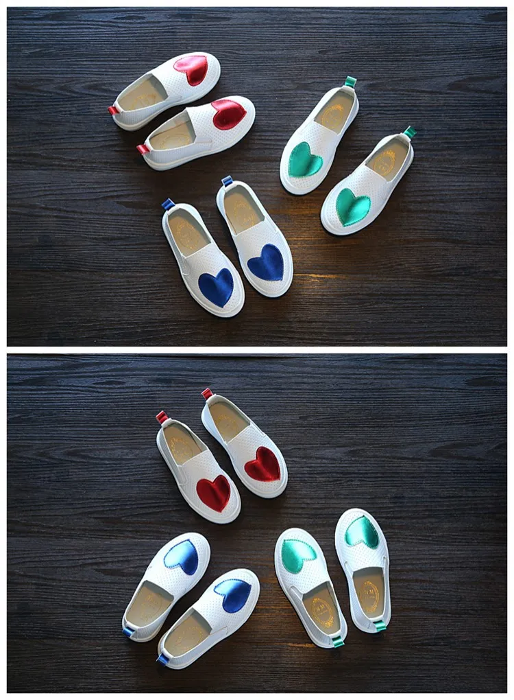 Новые детские для маленьких девочек Дети Slip-On кроссовки обувь для девочек белый цветочный школьная обувь полые Повседневное кроссовки 24