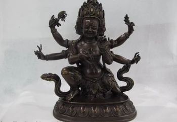

USPS to USA S2896 Tibet Bronze Copper Buddhism Namgyalma Parnashavari Ushnishavijaya Buddha Statue (B0328)