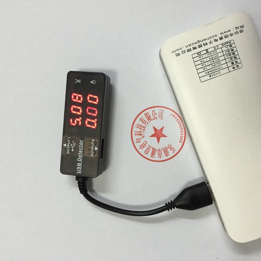 10PCS YB26VA USB Tester DC Digital Ammeter Voltmeter Apple Tablet And