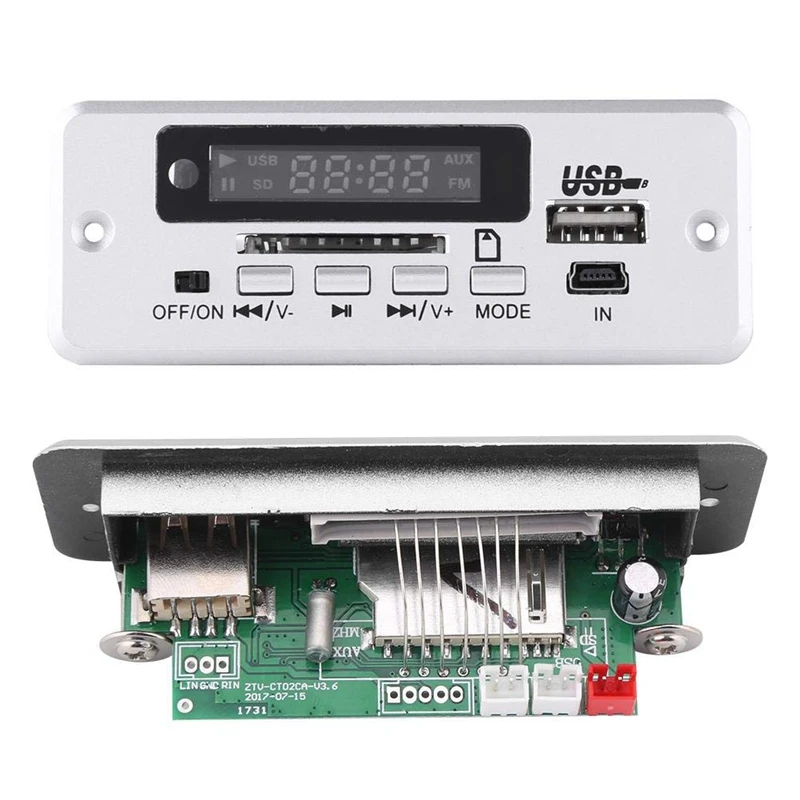 

Dc 5V Usb Tf Radio Wireless Mp3 Player Decoder Board Audio Module Red Digital Led Display Board Wireless With Remote Controlle