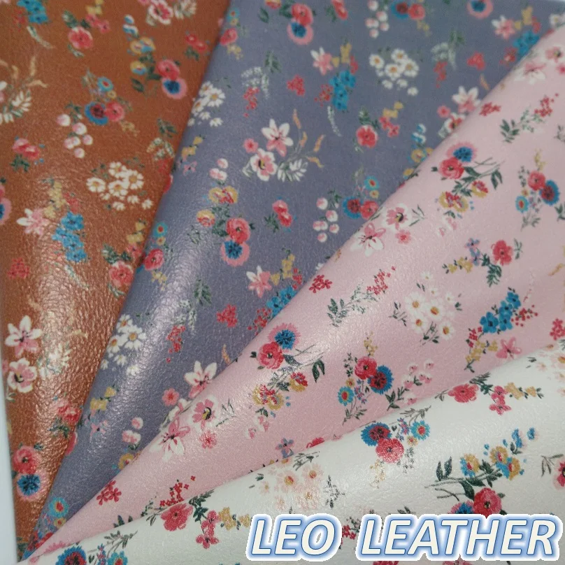 

1PCS 21X29CM Synthetic Leather, PU Leather with Printed Flowers For DIY Accessories 8S27B