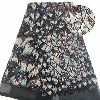 

2019 Gold Sequins Swiss voile lace for wedding,African lace fabric High Quality 3d flowers french lace fabric for new fashion