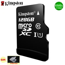 Original de memoria Kingston 128G, Class10 tarjeta Micro SD SDHC tarjeta TF C10 grabadora de coche tarjeta UHS-I Flash Memoia tarjeta para teléfono móvil