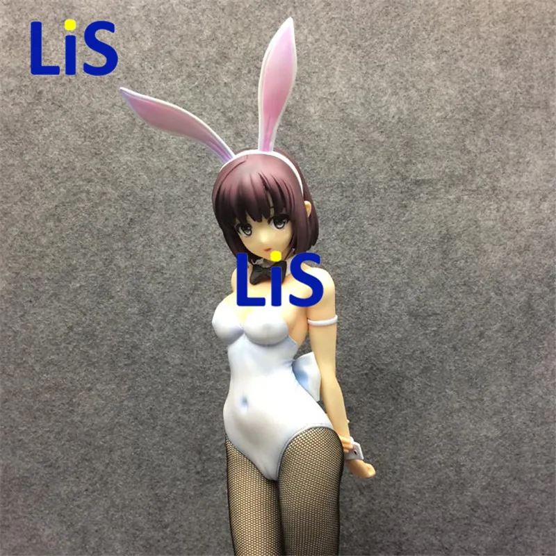 1/4 Scale 36cm Saenai Heroine No Sodate-kata Megumi Kato Bunny Girl Action figure Rabbit ears ver PVC Sexy model Collection