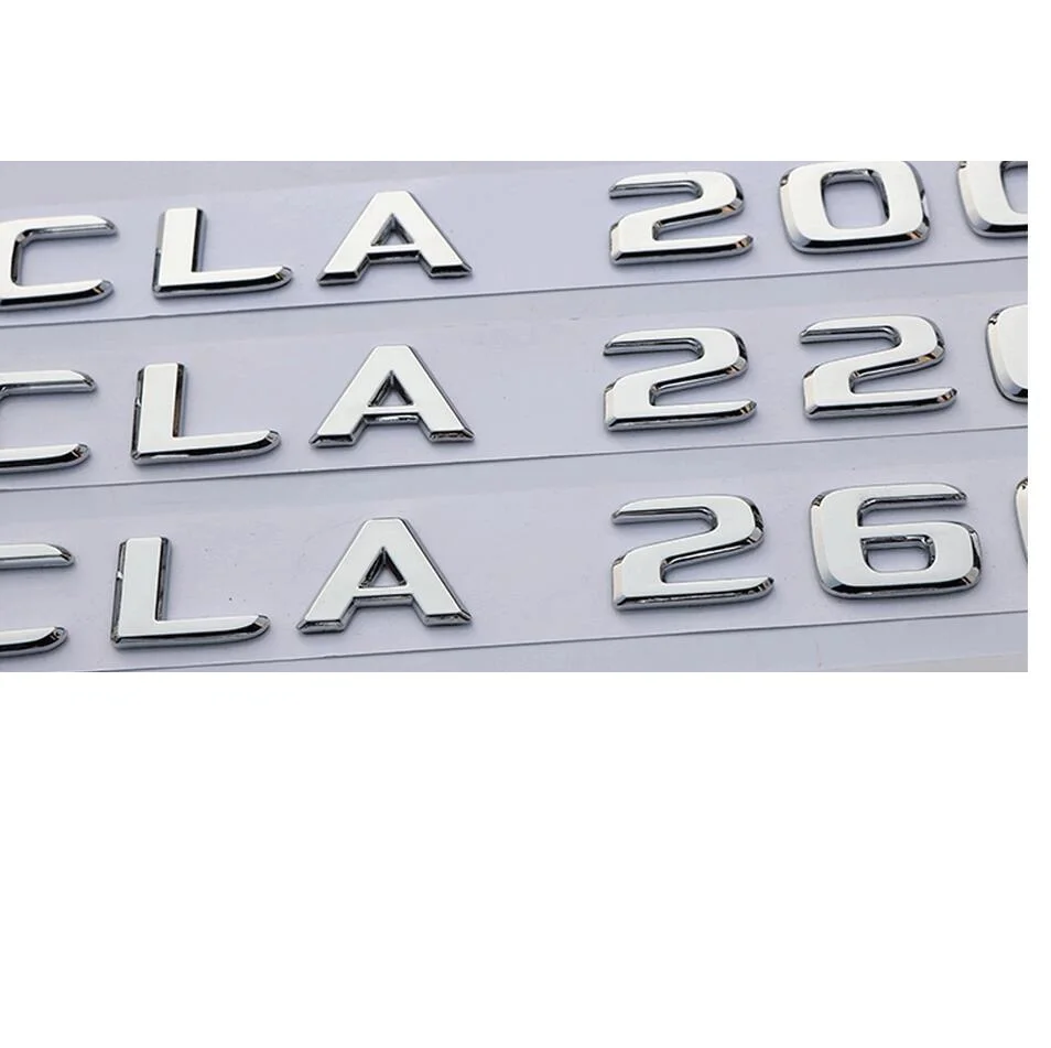 Хром ABS задний багажник Буквы Значки Эмблемы Стикеры для Mercedes Benz C Class C43 AMG