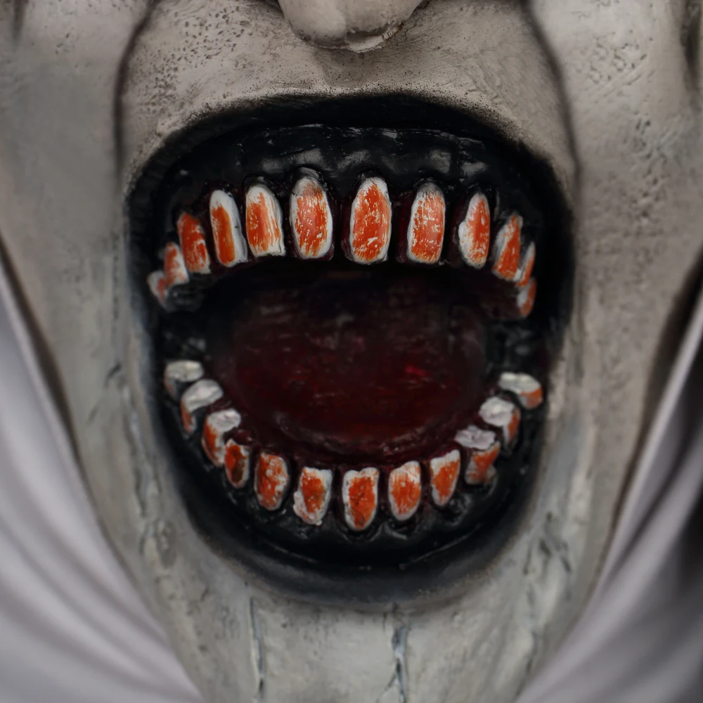 2018 The Nun Horror Mask The Conjuring Valak Cosplay Mask Full Head Horror Scary Halloween Party Props (9)