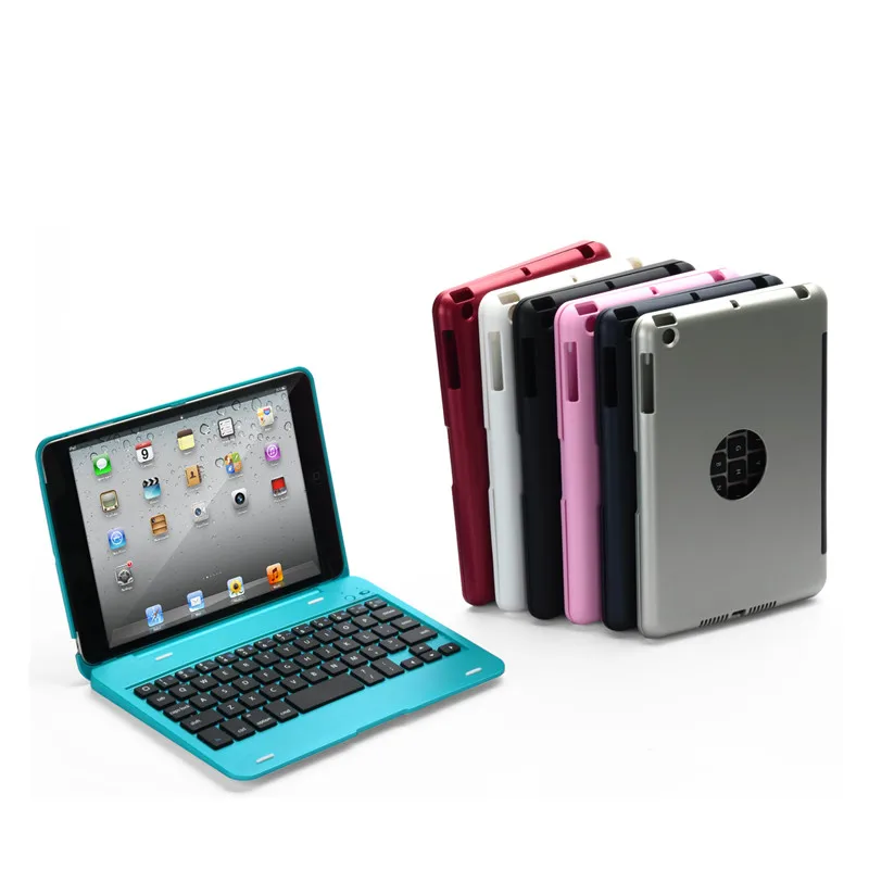Роскошная Bluetooth клавиатура для Ipad Mini 1 2 3 полный корпус защитный складной чехол