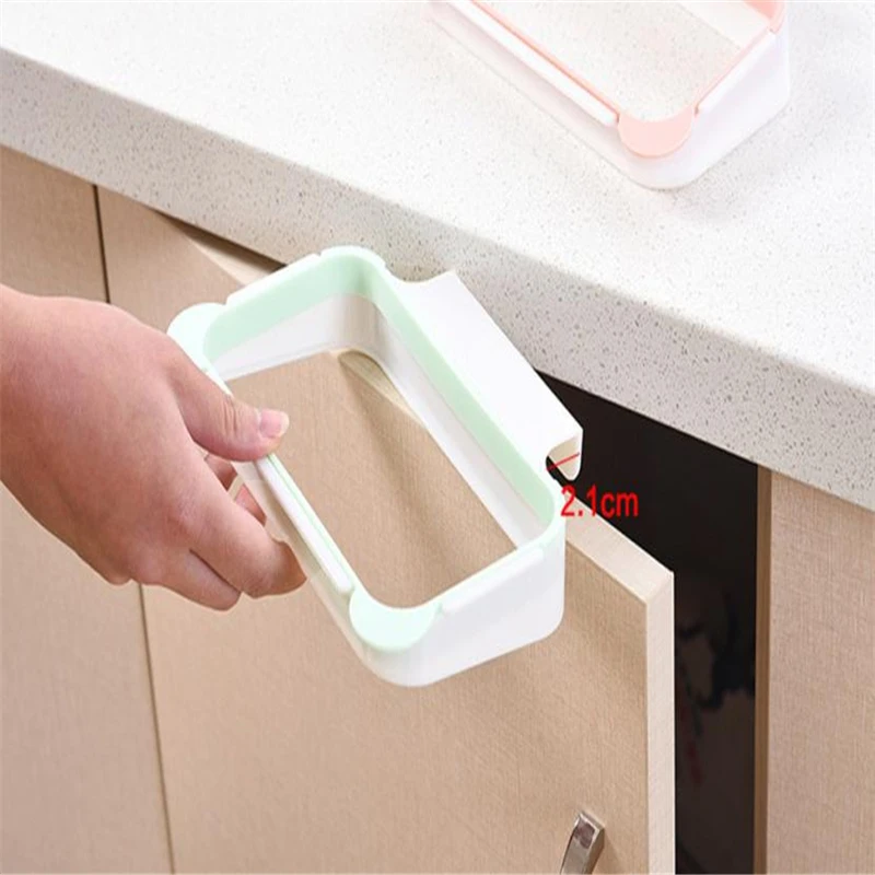 New Creative  Garbage Bag Holder Plastic Bracket Stand Rack Kitchen Trash Storage Hanger Wear-resistant hot Easy to Use C0228   05