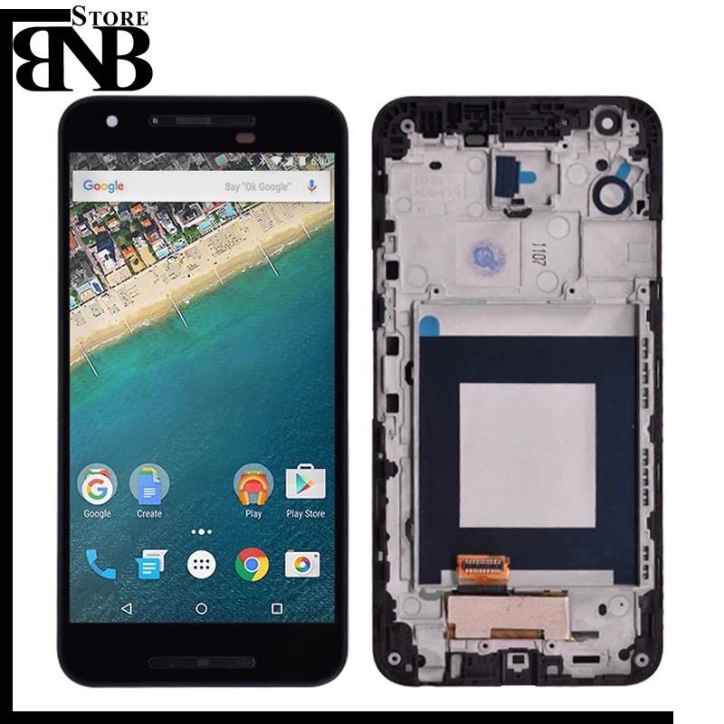 

Original For LG Google nexus 5X H791 H790 Lcd Screen Display and Touch Glass Digitizer assembaly with frame free shipping