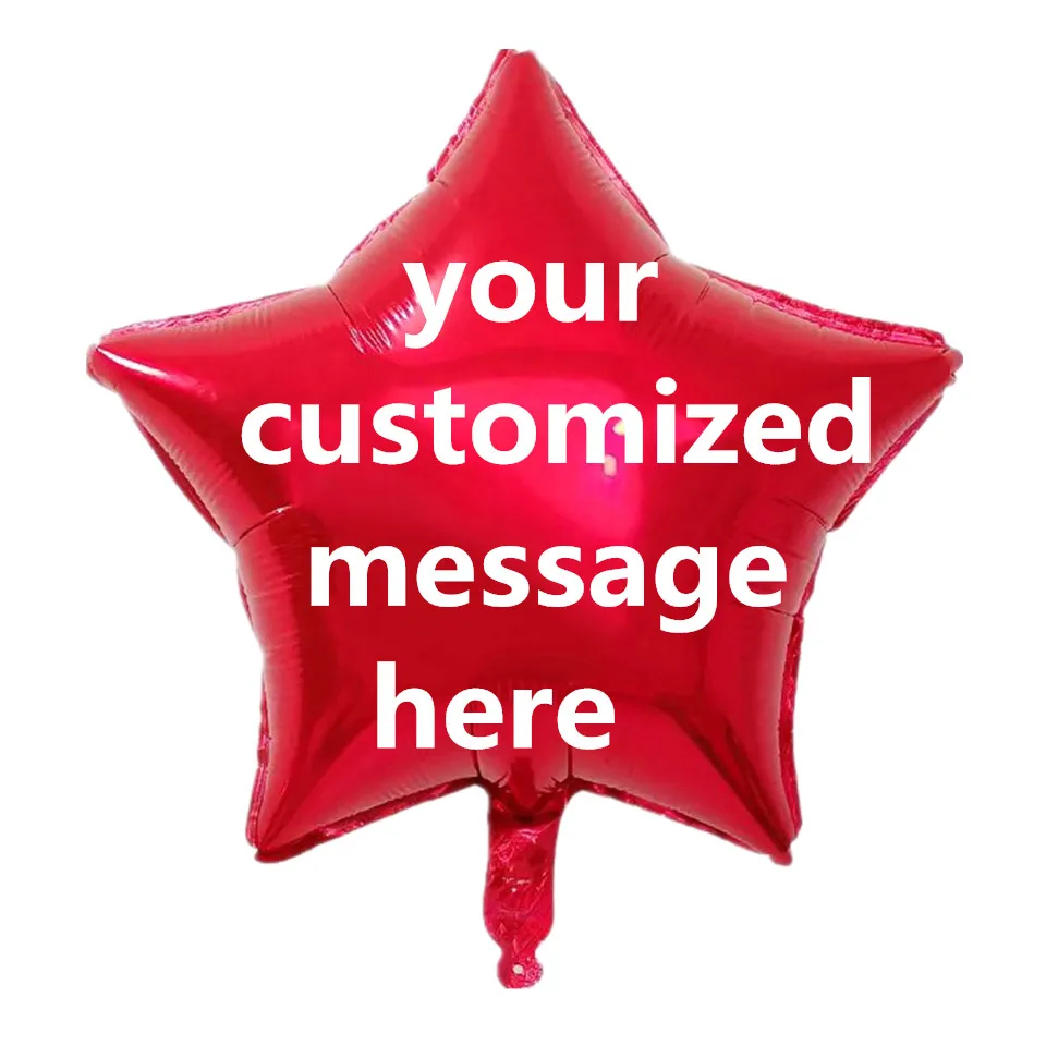 wholesale 1000pcs Party Ballon Personal customization foil Balloons Printing Logo Round Heart Star Shape Advertising design ball