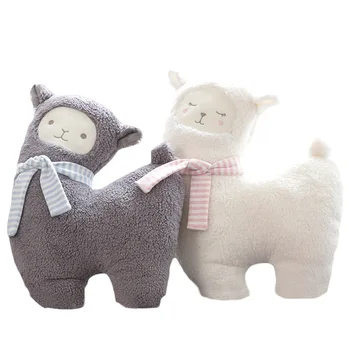 

Alpaca plush toy doll cute cartoon doll creative simulation dinosaur pillow to send children as a gift filled animal pillow