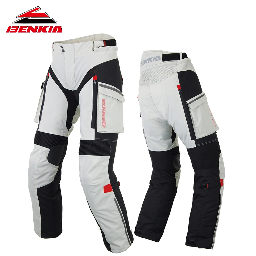

BENKIA Winter Motorcycle Pants Racing Rally Pants With Detachable Warm Liner Off Road Motocross Trousers Moto Pants PW47