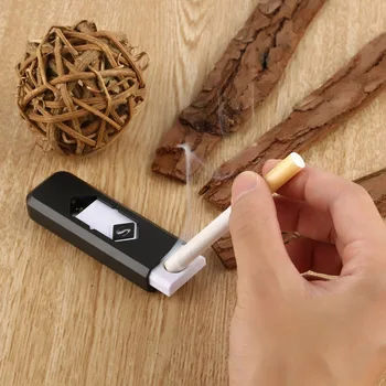 

Gadget gadgets Portable USB Electronic Rechargeable Battery No Gas Flameless Cigar Cigarette Lighter Windproof Silent Gadget