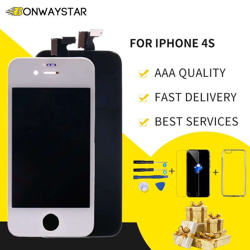 АААА Качество Экран ЖК-дисплей ecran для iPhone 4S A1431 A1387 сменный экран цифровой