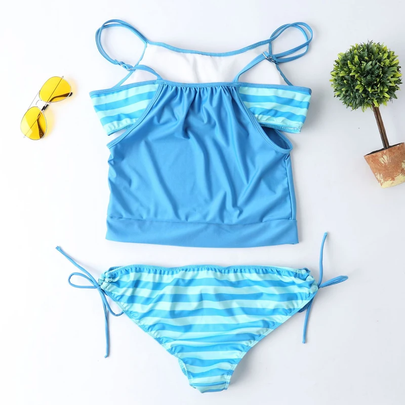 Maternity Swimwear Sky Blue back