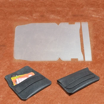

1 Set Durable Pvc Template Sewing Pattern DIY Leather Handmade Craft Small Coin Bag Card Holder