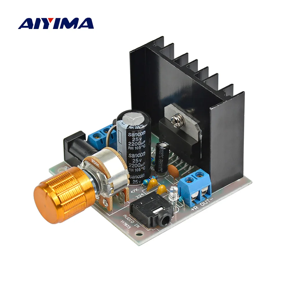 Аудиоусилитель Aiyima 12 В TDA7297 Плата усилителя класс AB двухканальный стерео