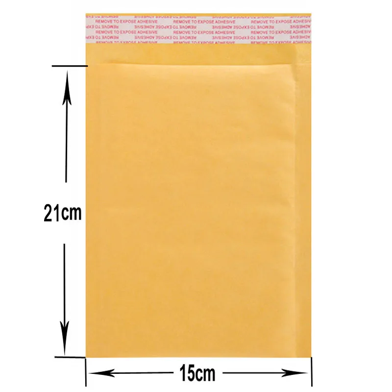 DELVTCH 10 шт рассылки сумки окна конверты мешок влагостойкий высокого качества, самодельная Бумага печать желтый стационарных бумажные конверты - Цвет: 10pcs 15x21cm
