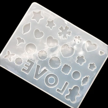 

1pcs LOVE Flowers Designs Jewelry Silicone Mold Resin For DIY Necklace Pendant Jewelry Making Tools