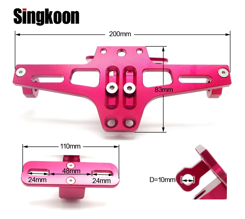 motorcycle lisence plate holder 17