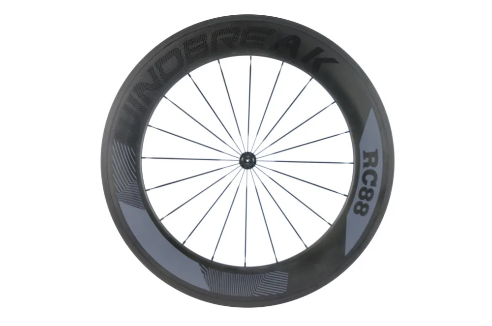 WINDBREAK 88 мм Clincher Road Wheelset 700C полностью китайские Углеродные велосипедные колеса