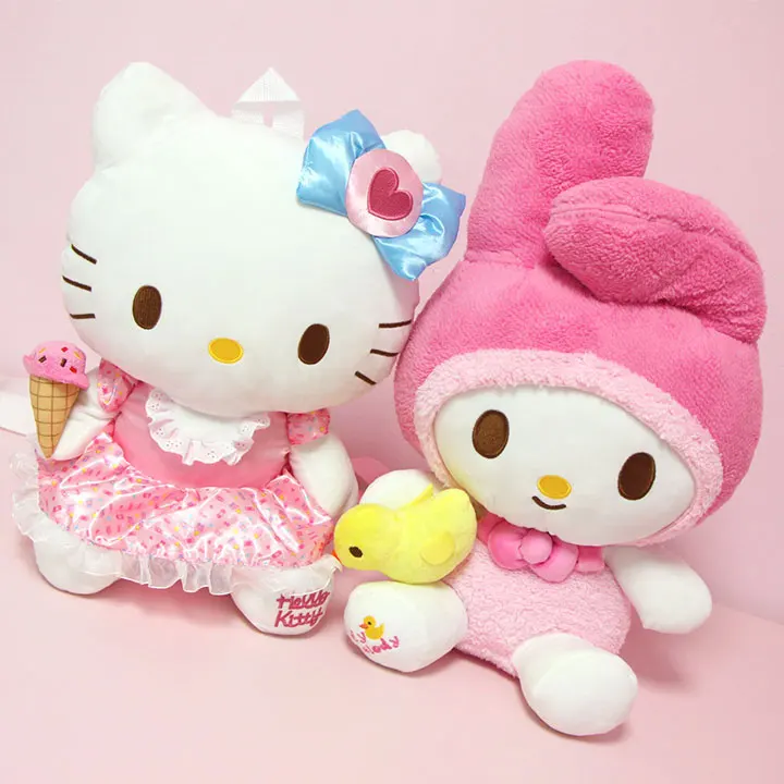 Милый мультяшный Плюшевый Рюкзак hello kitty My Melody, женский рюкзак hello kitty My Melody, детский школьный рюкзак для девочек, подарки для детей