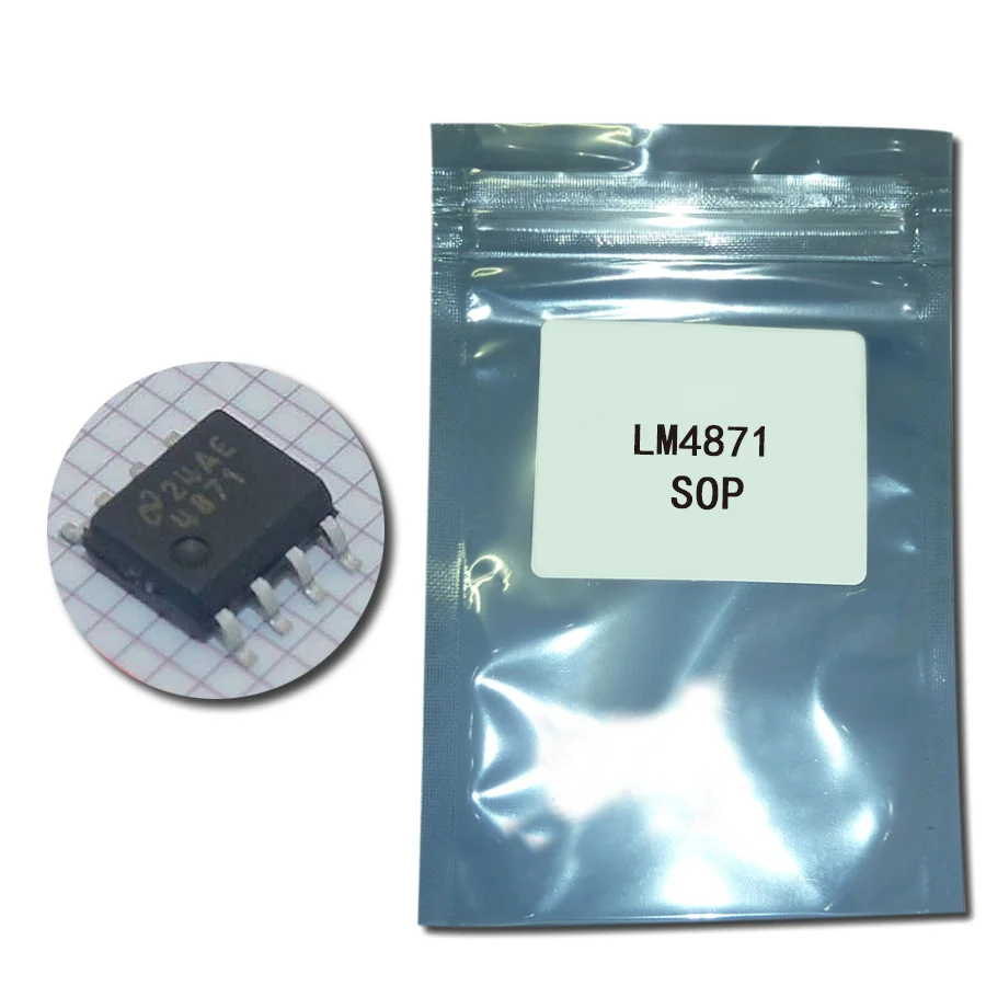 

LM4871 SOP8 LM4871 SOP 3W Linear Audio Amplifier New Original 10Pcs/lot