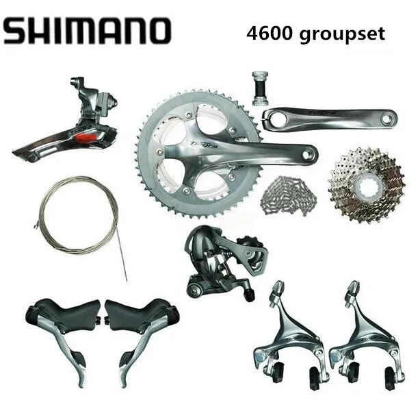 

Shimano TIAGRA 4600 Groupset 2x10S 20S Speed 170mm 52-39T for Road Bike Bicycle Update from 4500 New arrive