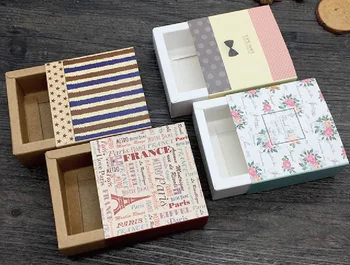 

9.5*9.5*4.5cm drawer box gift packing 100pcs/lot