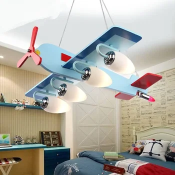 

Children's room Chandelier warm creative cartoon fashion room aircraft LED lights boys bedroom living room LU621 ZL496 LU1011
