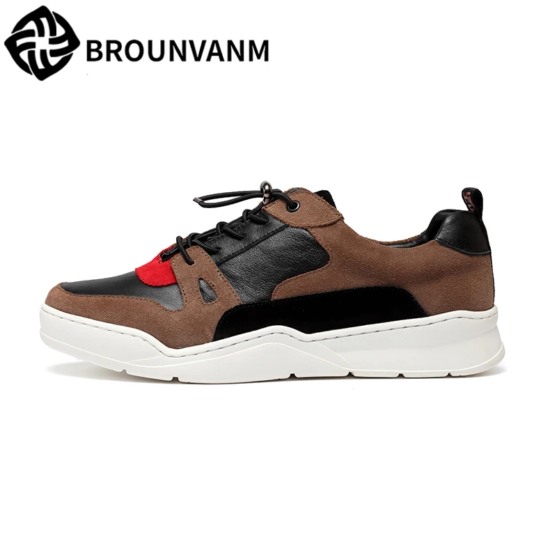 

2018 new men's shoes summer men ins super-fire shoes Korean Genuine Leather breathable British reto shoe man all-match cowhide