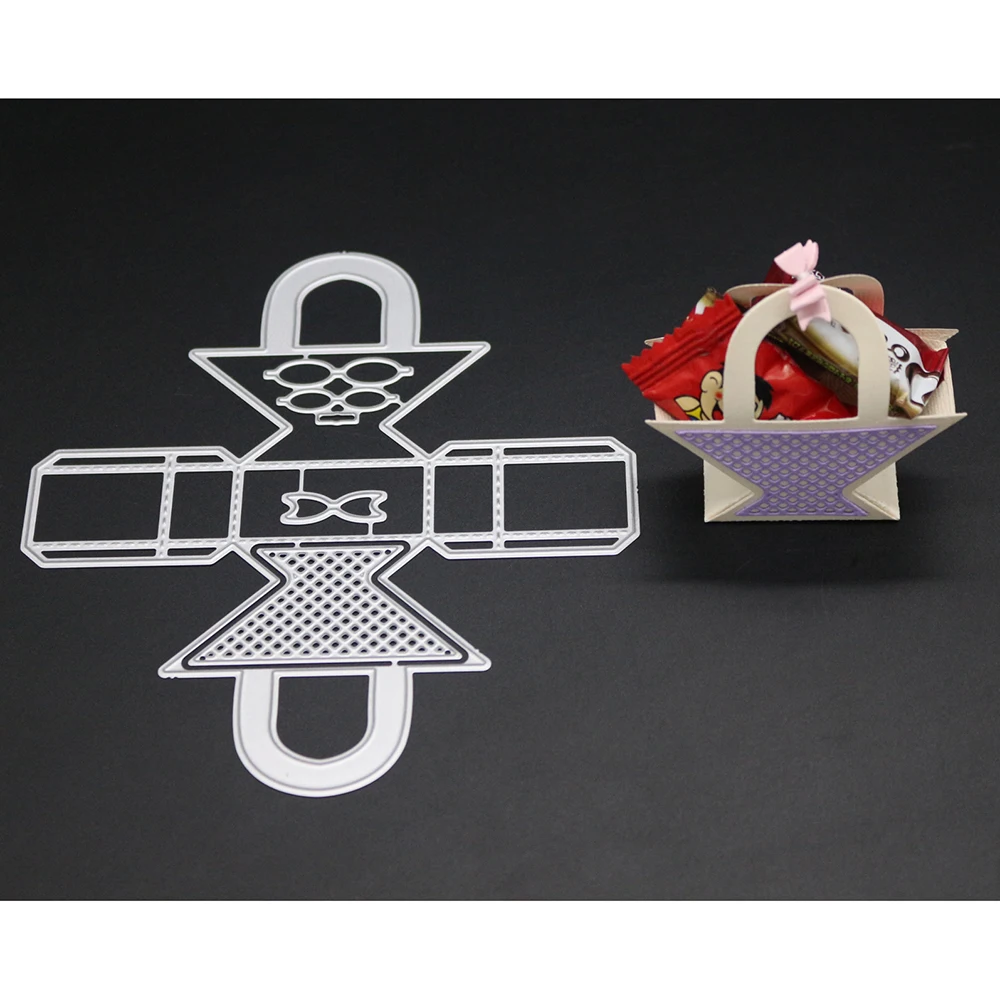 

Creative Candy Handbag Frame 3D DIY Metal Steel Cutting Dies Scrapbooking Paper Wedding Photo Invitation Cards Craft Party Favor