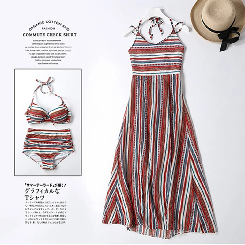 2018 Bikini Bathing Suits, Three Pieces Of Body, Thin Steel Brackets