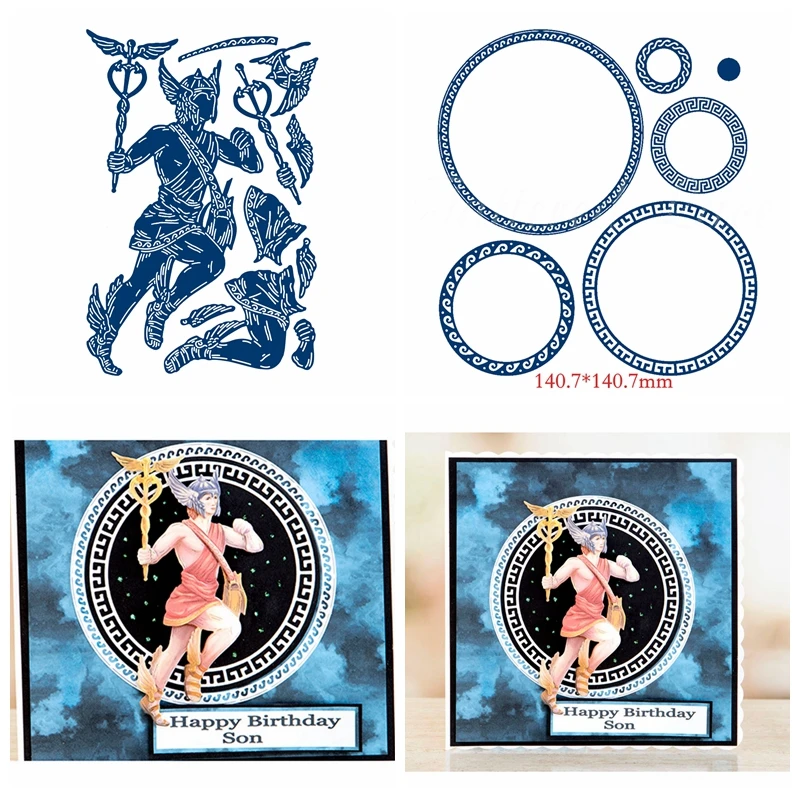 

Running Hero Cicle Frame Metal Cutting Dies Stencils for DIY Scrapbooking Photo Album Decorative Embossing Crafts Supplier Die