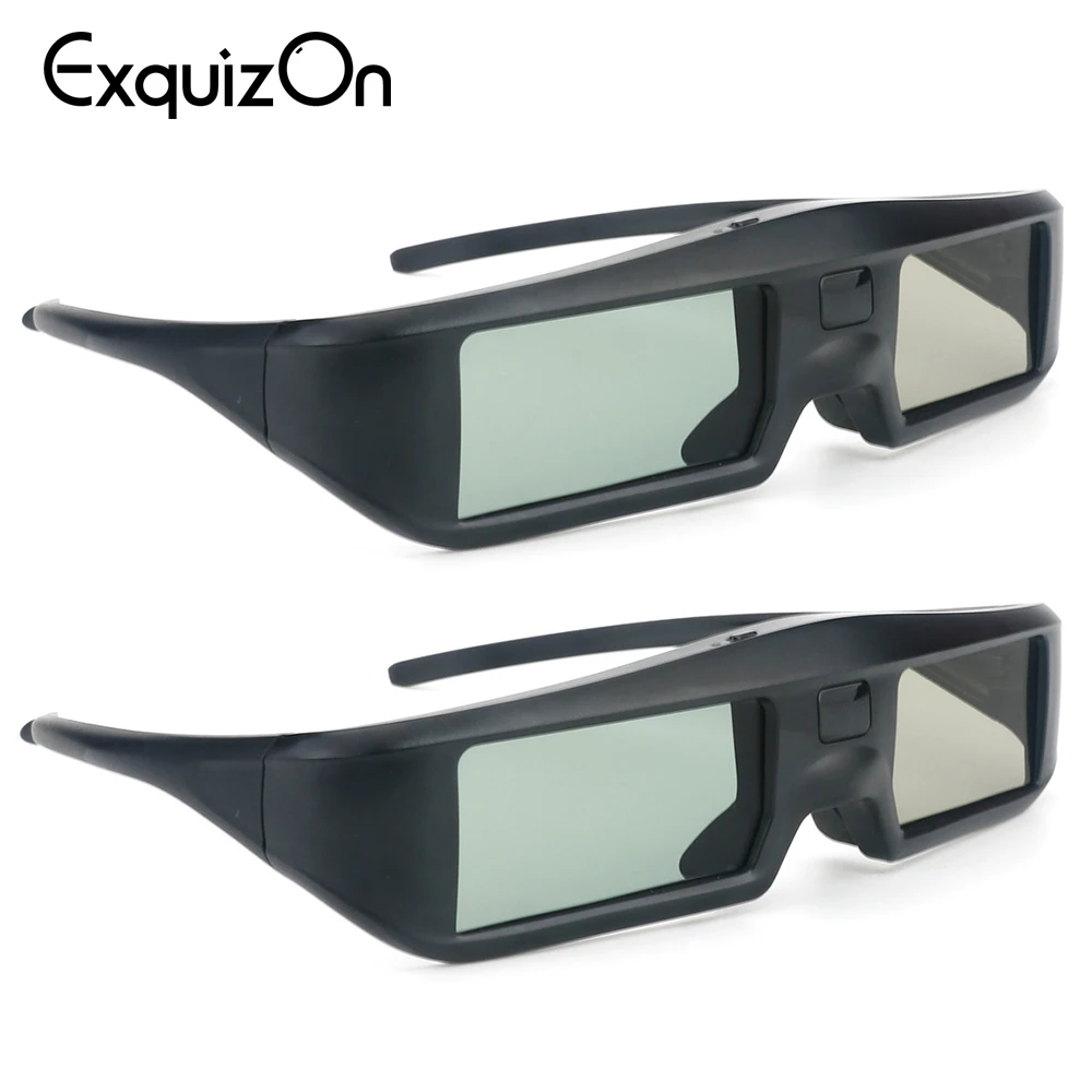 2 pièces G06 obturateur actif lunettes 3D pour Sony, Panasonic, Sharp,  Toshiba, Mitsubishi, Samsung support HD 3D TV projecteur 3D | AliExpress